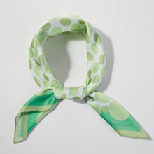 Multi Color Polka Dot Print Square Bandana Scarf: BL
