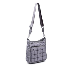 Aura - Quilted Nylon Puffer Crossbody: Black