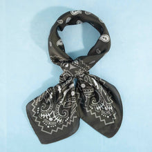 Bandana Paisley Print Satin Square Scarf: RD