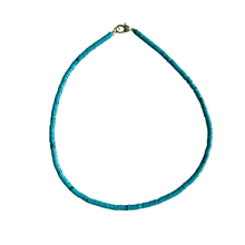 The Sullivan Heishi Gemstone Necklace: Orange Jasper