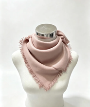46735-k28 Small plain square scarf: Blue