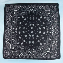Bandana Paisley Print Satin Square Scarf: RD