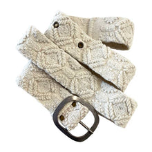 Wandering Clouds Embroidered Wool Belt: L