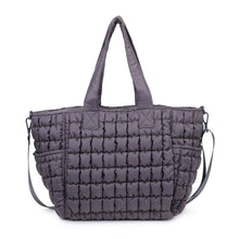 Dreamer - Quilted Puffer Nylon Tote: OIive