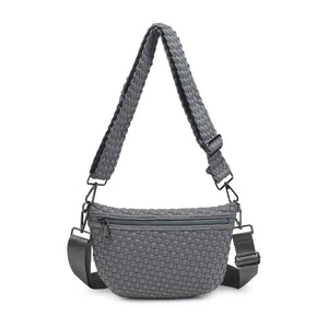 Ethereal - Woven Neoprene Crossbody: Grey