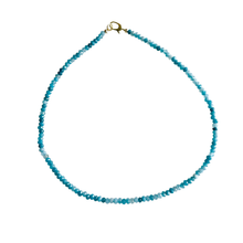 Dainty Candy Gemstone Necklace: Navy