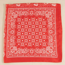 Multi-Patchwork Bandana Paisley Print Satin Square Scarf: BK