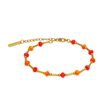 Beaded Rock Candy Bracelet: Blue