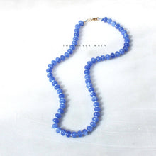 Cornflower Stone Candy Beaded Necklace, Colorful Trendy Bead