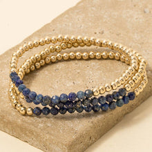 Beaded Stretch Bracelet Set: LAB