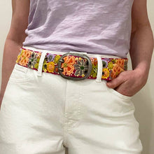 Wildflowers Embroidered Wool Belt: M