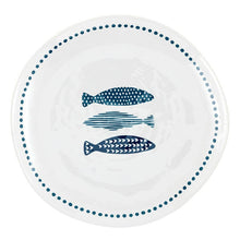 Melamine Appetizer Plate - Fish - 8.75" Dia: 8.75" Dia