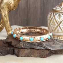 Timeless Charm – Slim Cabochon Eternity Bangle: Orange