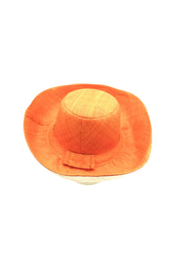 5" & 7" Wide Brim Two Tone Packable Straw Sun Hats: Black Two Tone / 7" Brim