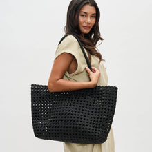 Reflection - Hand Woven Knot Tote: Denim