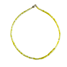 The Sullivan Heishi Gemstone Necklace: Orange Jasper