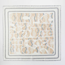 Abstract Tribal Print Square Bandana Scarf: PK