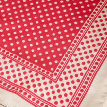 Square Polka Dot Pattern Scarf: BK