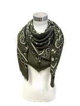 K21 Large Woolen Square Bandana: Cafe