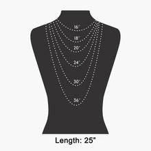 Elongated Teardrop Pendant Cord Necklace: WG