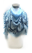 46735-K10 Large square scarf 110*110 bandana pattern: Vert