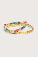 Rainbow Stretch Bracelet Set: Turquoise