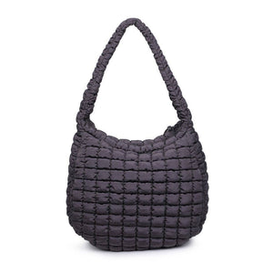 Revive - Quilted Puffer Nylon Hobo: Black