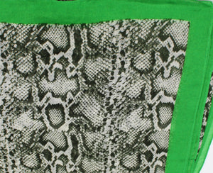Cleo Snake Print Scarf Wrap : Brown