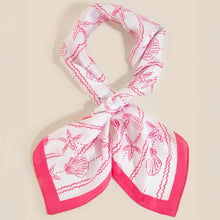 Sealife Seashells And Starfish Bandana Scarf: GN