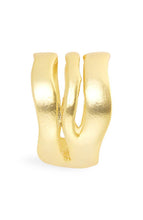 Wavy Line Ring - 24K Gold Plated: Gold