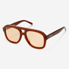 Voyager Acetate Oversized Aviator Sunglasses : Chocolate