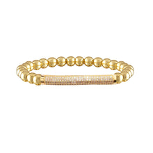 Lexi Crystal Bar Bracelet: Gold & Gun