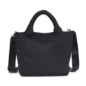 Sky's The Limit - Woven Neoprene Small Crossbody: Black