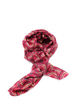 Vegas Geometric Print with Metallic Detailing Scarf Wrap: Brown Squares