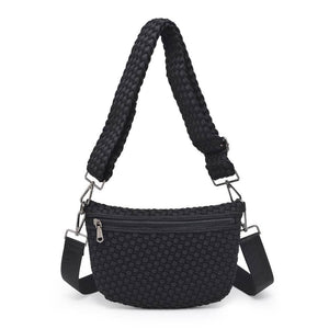 Ethereal - Woven Neoprene Crossbody: Grey