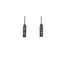 Small Rectangle Drop Earrings: African Turq