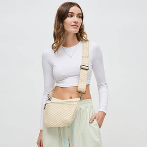 Ethereal - Woven Neoprene Crossbody: Grey