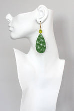KYLE71 green enameled earrings