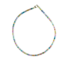 The Sullivan Heishi Gemstone Necklace: Orange Jasper