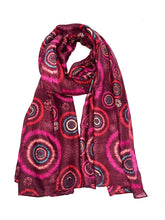 HH-268 printed patterned scarf: Noir