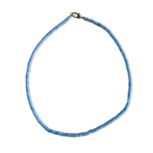 The Sullivan Heishi Gemstone Necklace: Orange Jasper