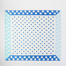 Contrasting Border Polka Dot Square Bandana Scarf: GN