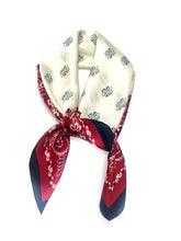 D-149/D-201 Scarf touch silk 70x70 paisley pattern: Beige