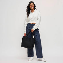 Sky's The Limit Medium Woven Neoprene Tote: Butter