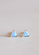 Mini Energy Gem - Fire Opal - Gold Earrings