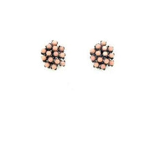 Beaded Cluster Earring: Black Diamond
