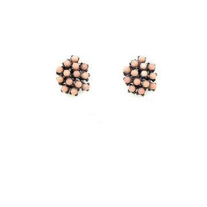 Beaded Cluster Earring: MOP