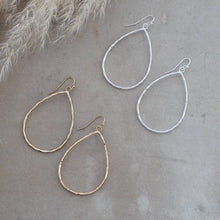 Drop Earrings: Silver