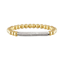 Lexi Crystal Bar Bracelet: Gold/Silver