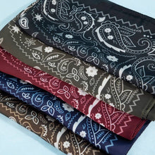Bandana Paisley Print Satin Square Scarf: RD